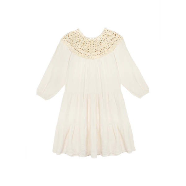 kids The New Society Artemisa Dress - Vanilla