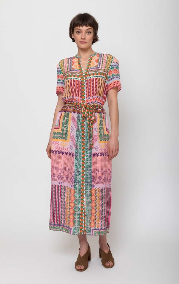 Saloni Vicki Dress - multi