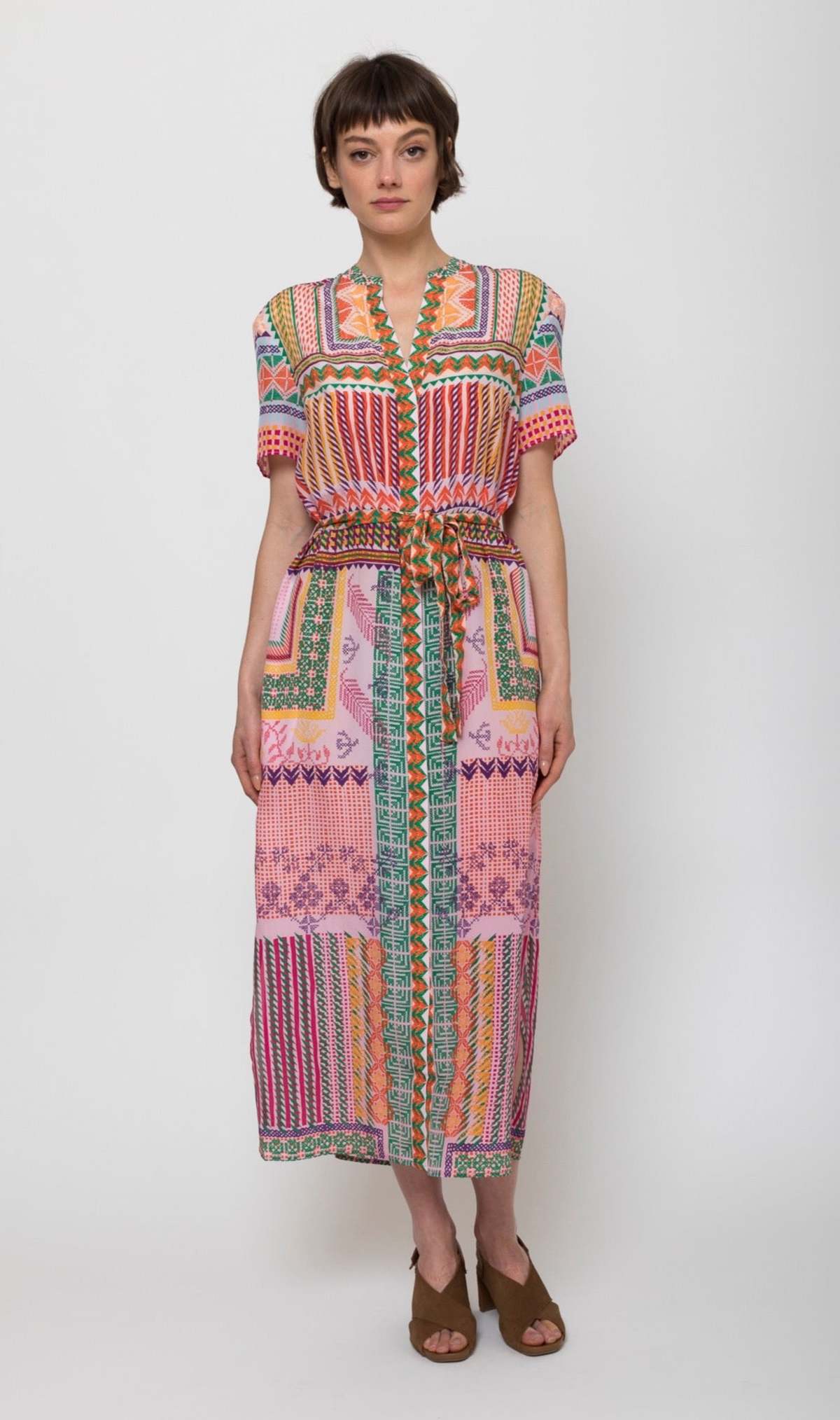 Saloni Vicki Dress - multi - Image 3 of 8