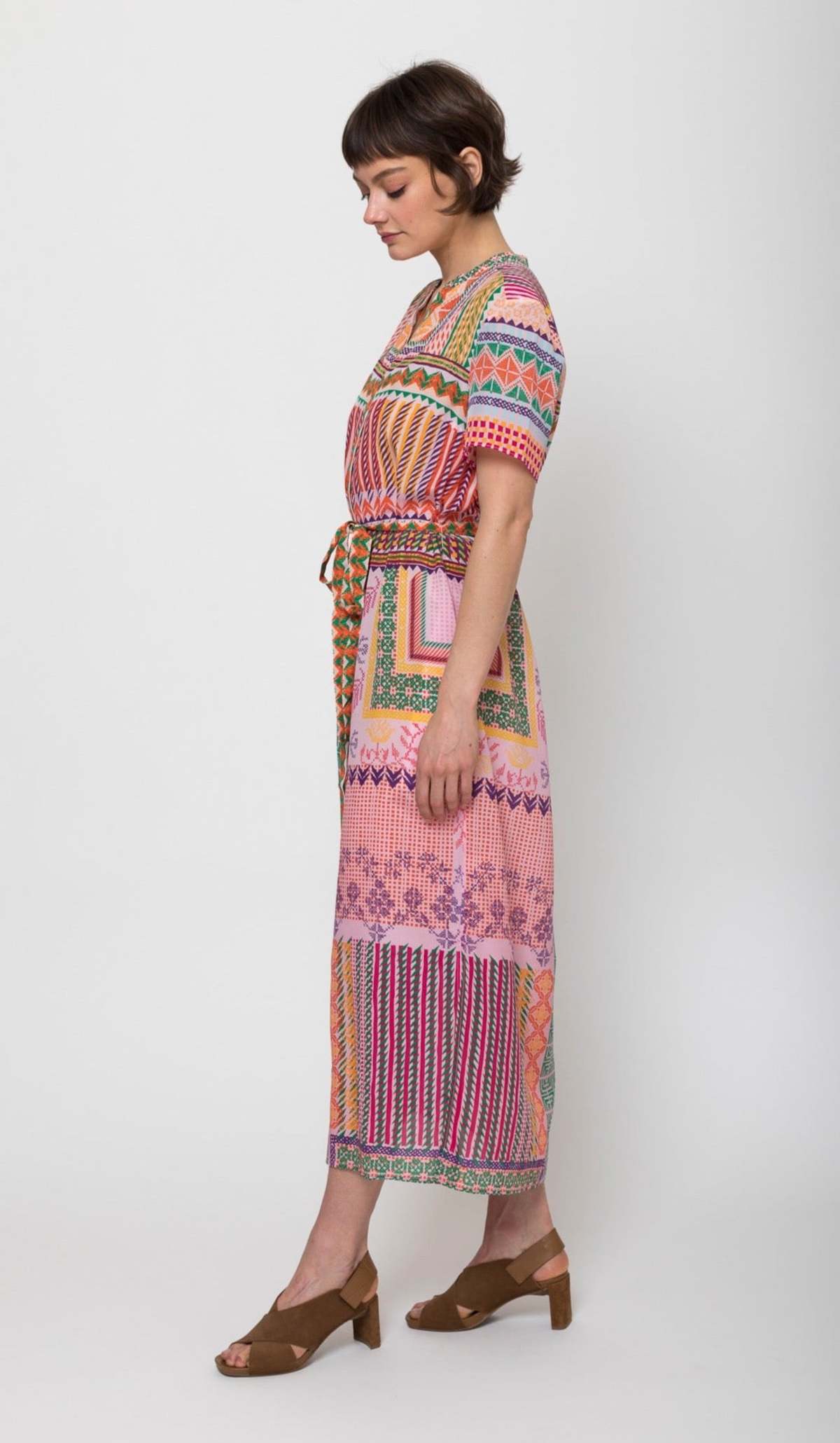 Saloni Vicki Dress - multi - Image 4 of 8