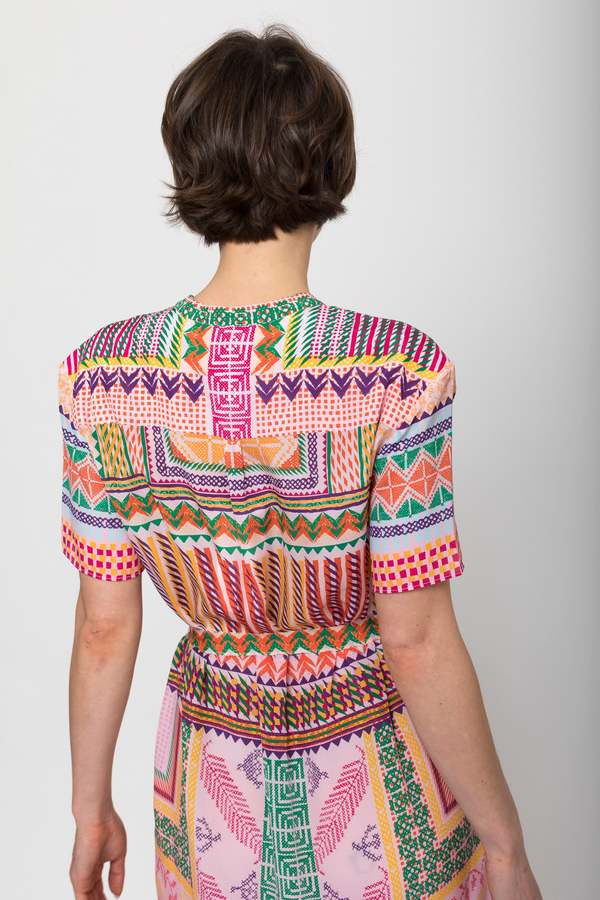 Saloni Vicki Dress - multi