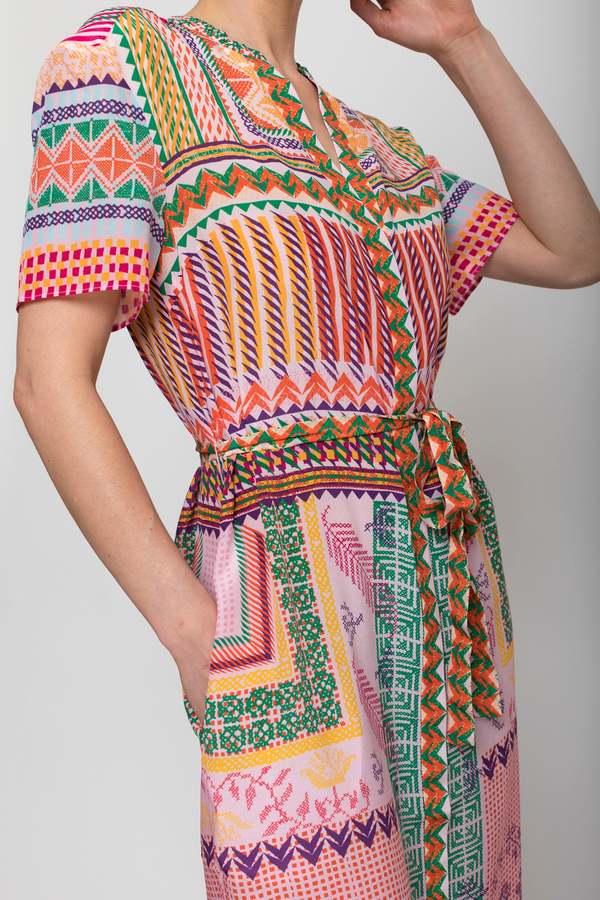 Saloni Vicki Dress - multi
