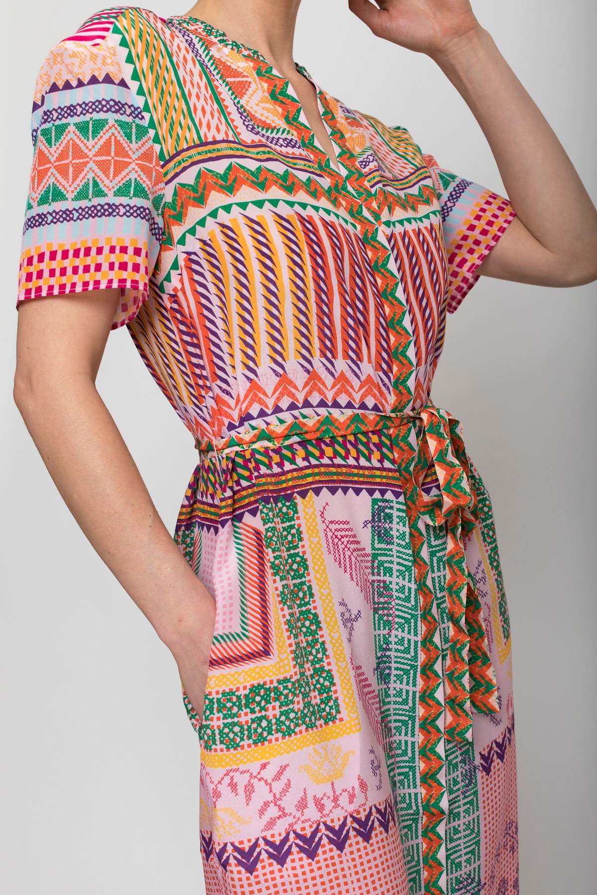 Saloni Vicki Dress - multi - Image 8 of 8