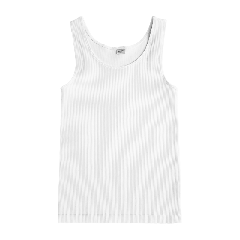 Balenciaga Ribbed tank top - white | Garmentory