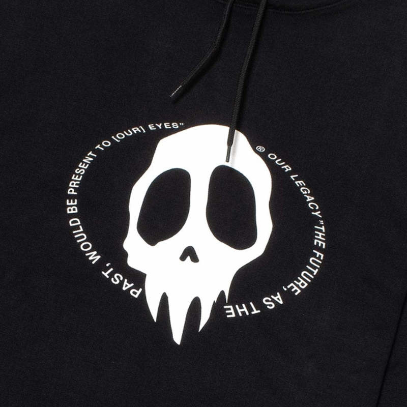 ★【OUR LEGACY】★Loose Hoodie Maverick Skull Print Blac.k★ Loose Hoodie 'Maverick Skull Print' | Garmentory