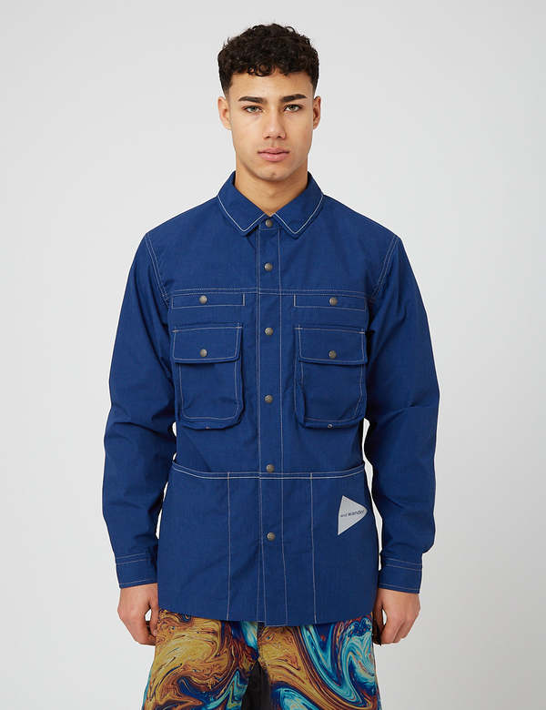 【未使用】and wander Kevlar jacket [BLUE] And-Wander-Kevlar-Jacket---