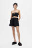 Ganni Strapless Crop Top - Black - Thumbnail 4