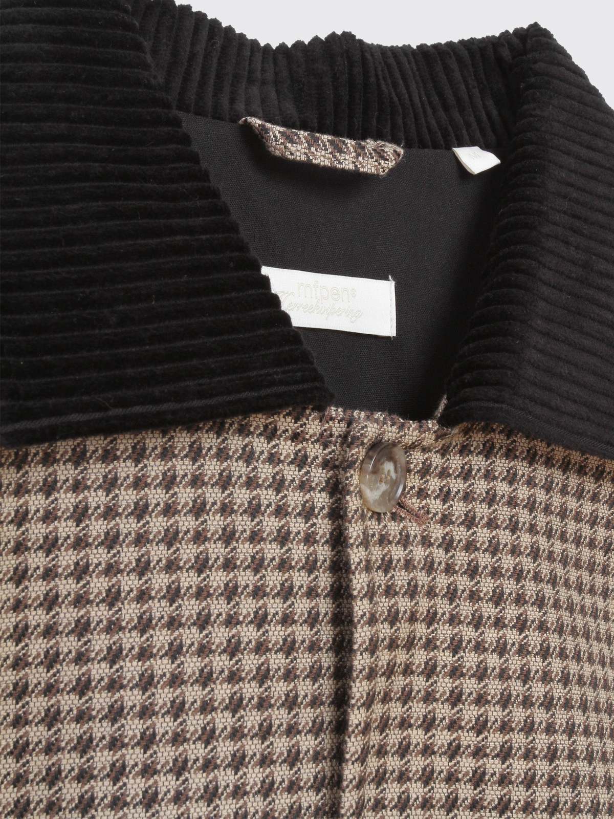 mfpen Deco Work Jacket - Beige Houndstooth | Garmentory