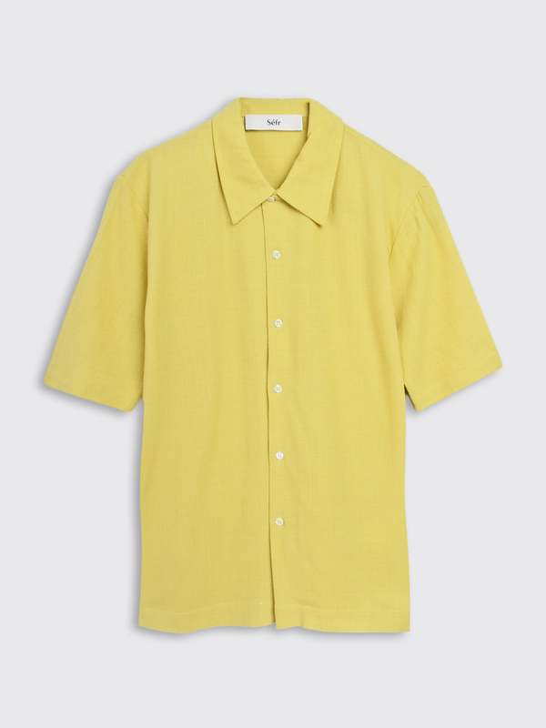 Séfr SUNEHAM SHIRT SEFR Suneham Shirt - Lemon Juice | Garmentory