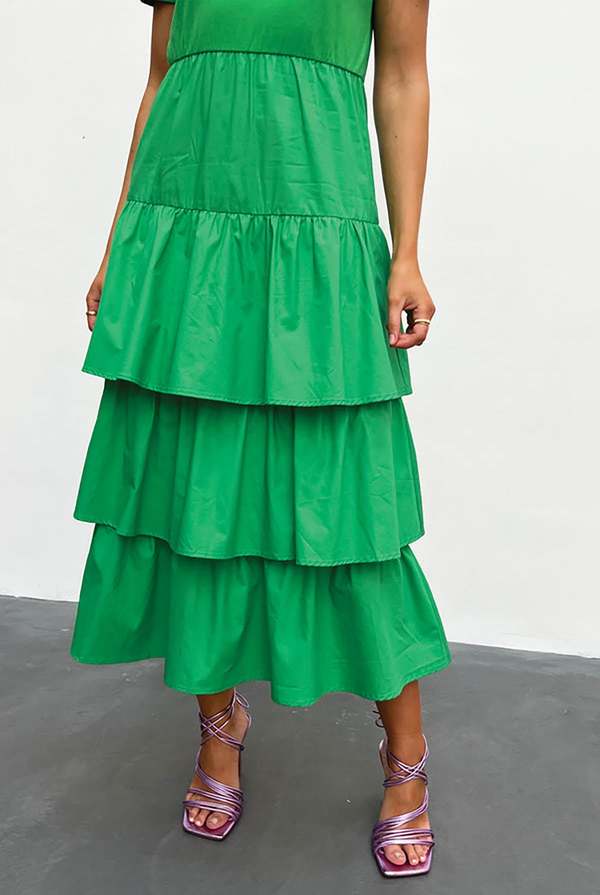 carrie maxi dress green multi Carrie Maxi Dress- Multi Green – Wilson and Hunter main image 0
