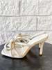 Loeffler Randall MARGI LEATHER BOW HEELED SANDAL - Thumbnail 3