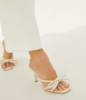 Loeffler Randall MARGI LEATHER BOW HEELED SANDAL - Thumbnail 1