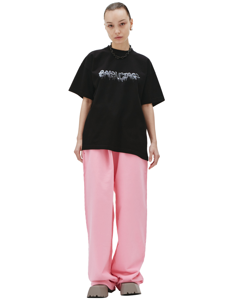 Balenciaga Slime Logo T-Shirt - Black | Garmentory