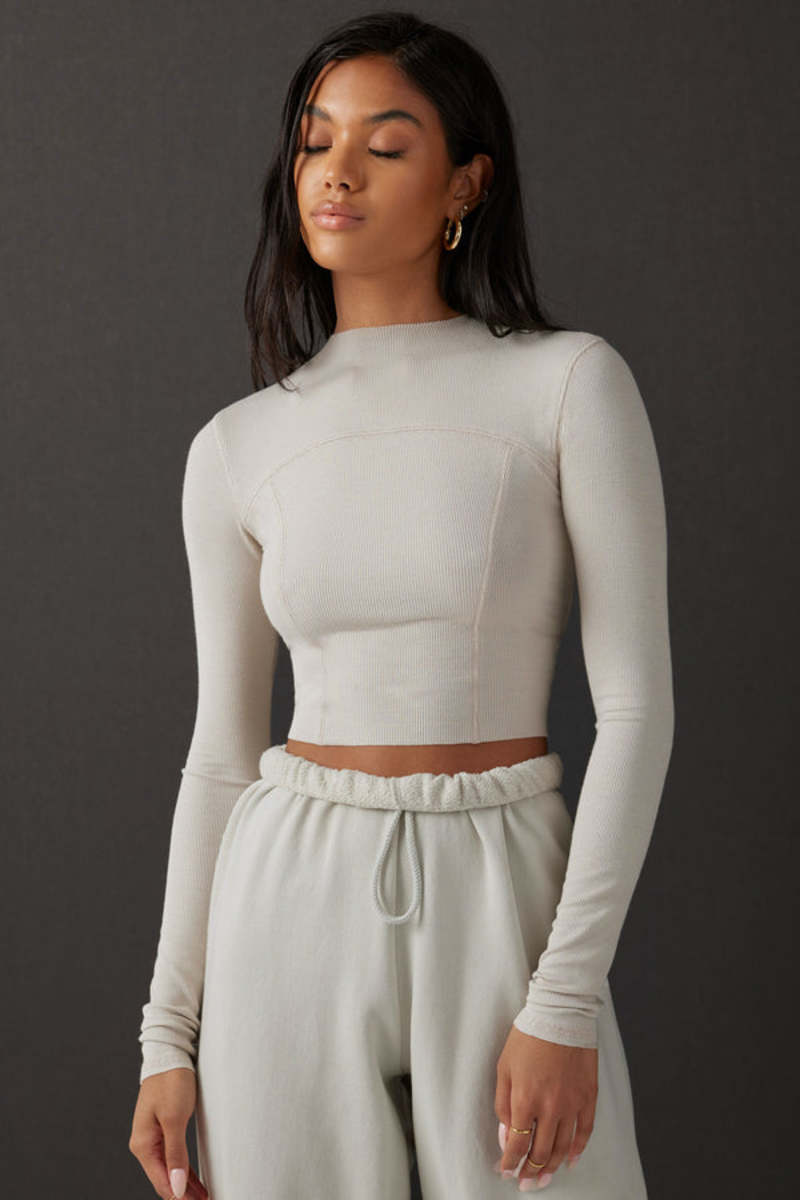 Joah Brown CONTRAST STITCH LONG SLEEVE | Garmentory