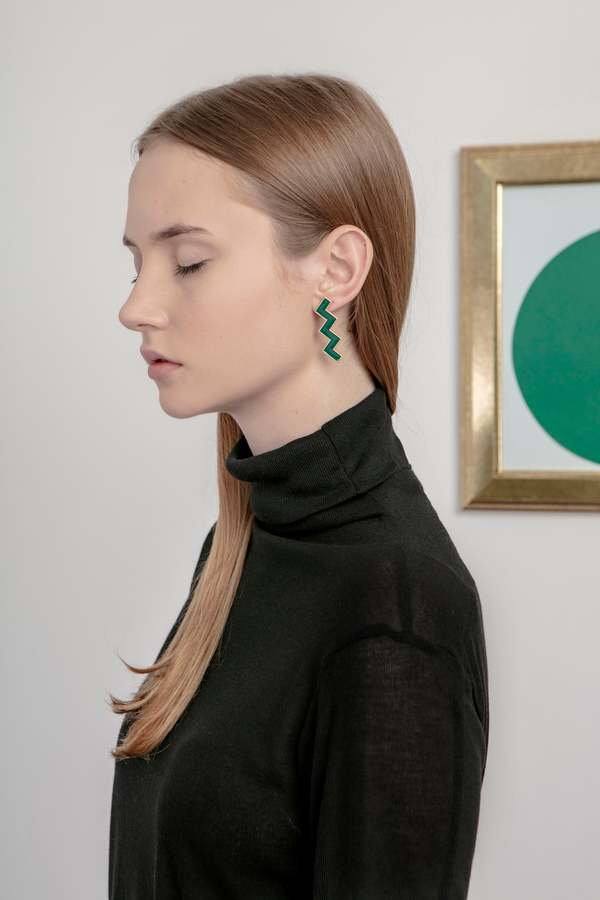 MATTER MATTERS Zs Earrings - Green