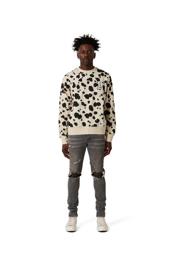 cream cheetah sweater