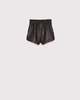 YVES SALOMON Leather Shorts - black - Thumbnail 1