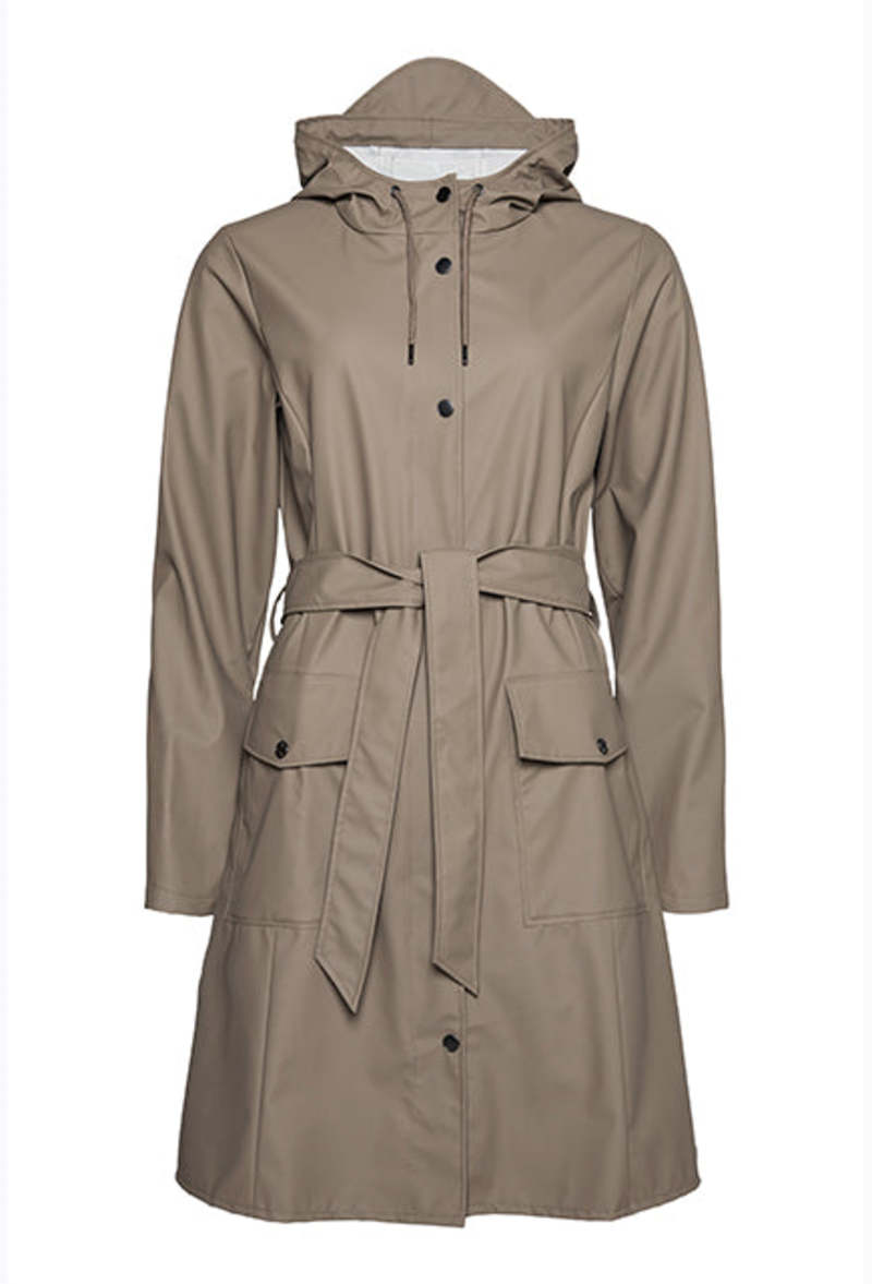 【ランプアイ】River Opera Coat Taupe Rains Curve Jacket - Taupe | Garmentory