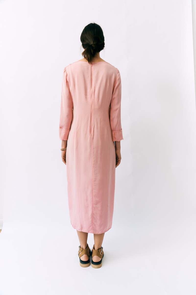 sies marjan pink dress Sies Marjan Lottie Sleeveless Pickup Dress | Pink