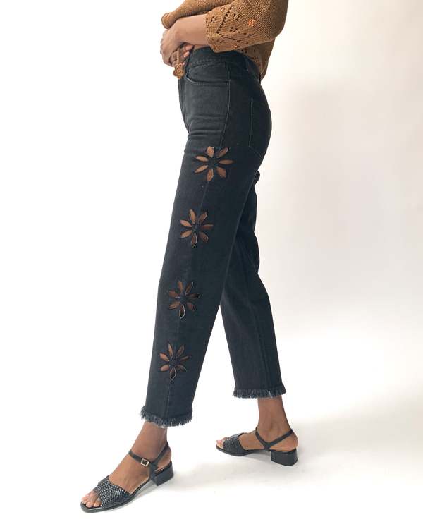 Tach Clothing Jazmin Denim Pants Charcoal Garmentory