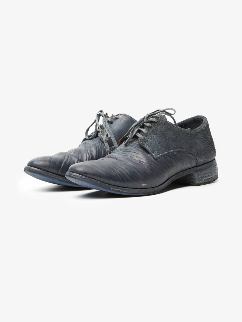 PRE - LOVED] Carol Christian Poell Blue Leather Derby Shoes