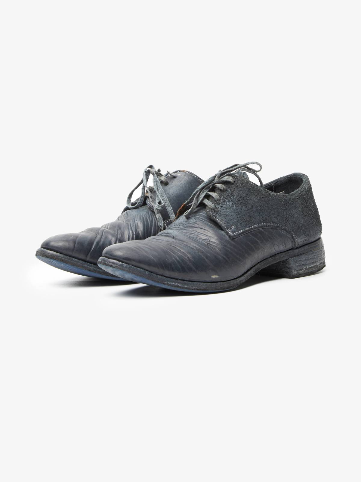 PRE - LOVED] Carol Christian Poell Blue Leather Derby Shoes