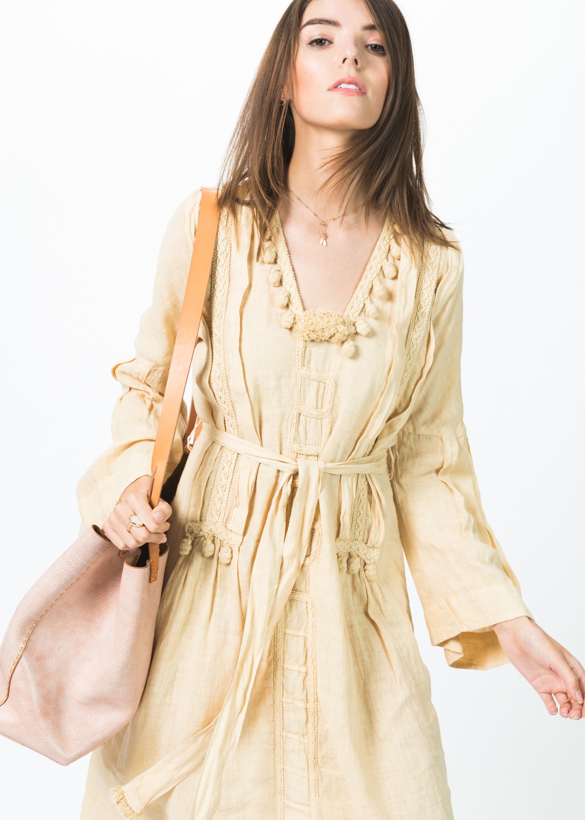 Luna Bi Embroidered Tassel Dress | Garmentory