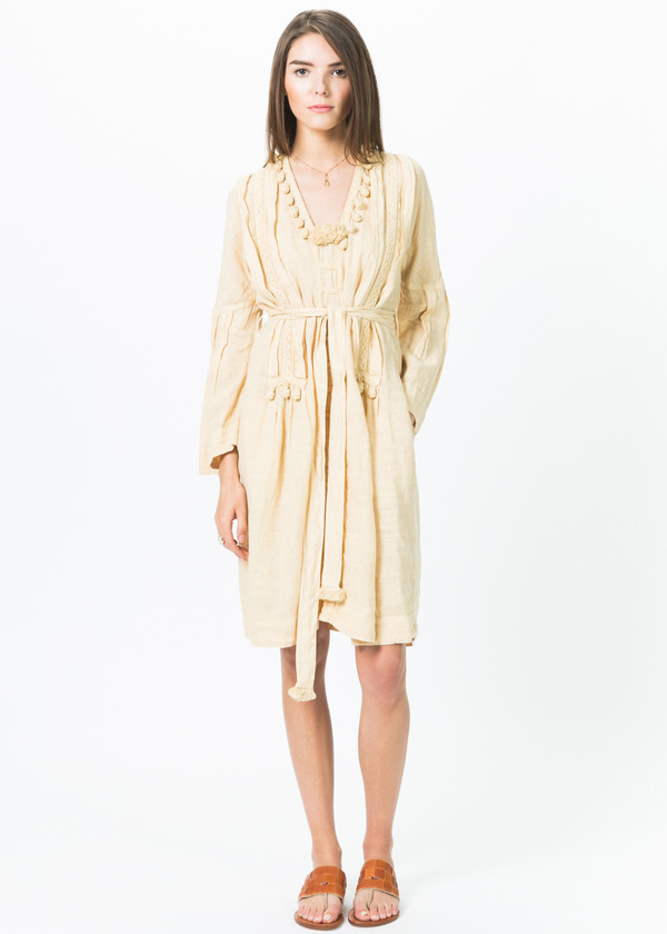 Luna Bi Embroidered Tassel Dress | Garmentory Luna Bi Embroidered Tassel Dress | Garmentory
