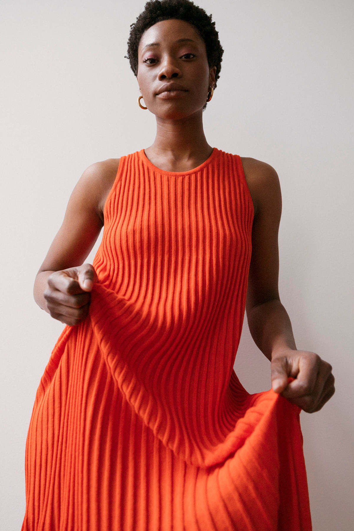 Misha & Puff Accordion Martha Dress - Persimmon | Garmentory