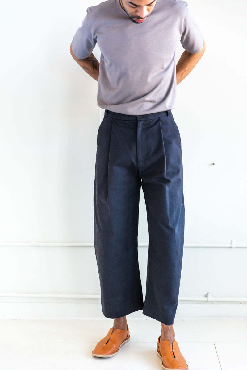 Studio Nicholson Sorte Trouser - Petrol | Garmentory