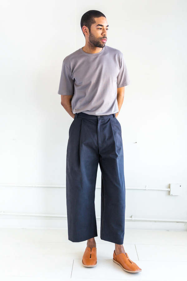 Studio Nicholson Sorte Trouser - Petrol | Garmentory