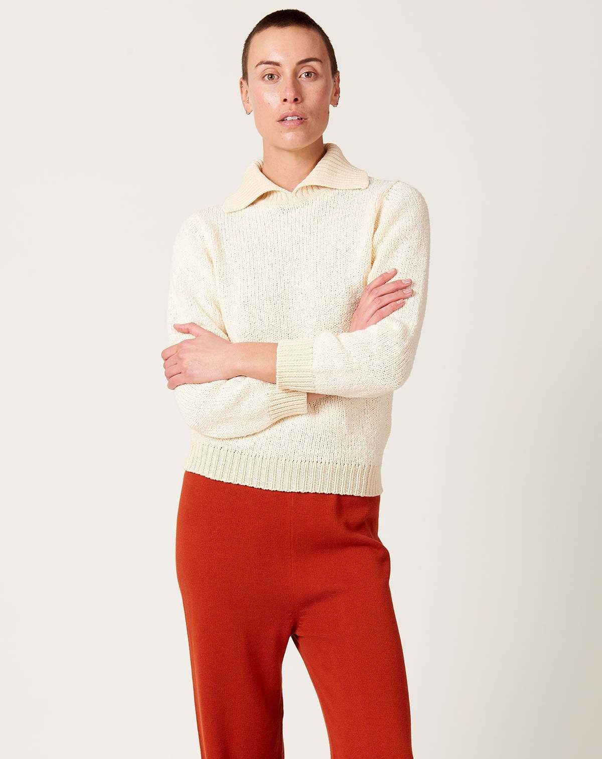 Misha & Puff Bouclé Stage Sweater - String | Garmentory