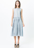 Sara Lanzi Sleeveless Button-Up Gathered Dress - Thumbnail 2