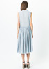 Sara Lanzi Sleeveless Button-Up Gathered Dress - Thumbnail 4