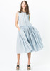 Sara Lanzi Sleeveless Button-Up Gathered Dress - Thumbnail 5