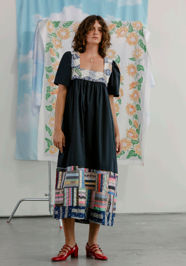 Carleen LONG VACATION DRESS - VINTAGE PATCHWORK | Garmentory