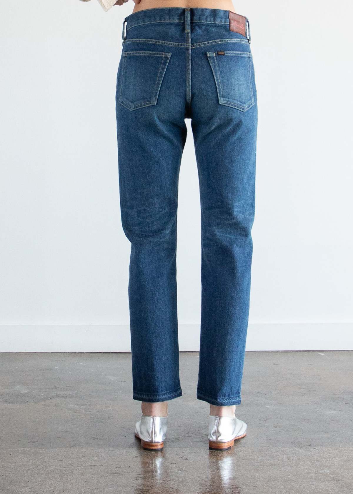 Chimala Selvedge Denim Narrow Tapered Cut - Dark Distress - Image 4 of 4