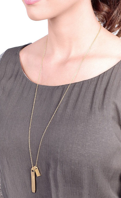 Gorjana Billie Etched Necklace Gorjana Billie Etched Necklace