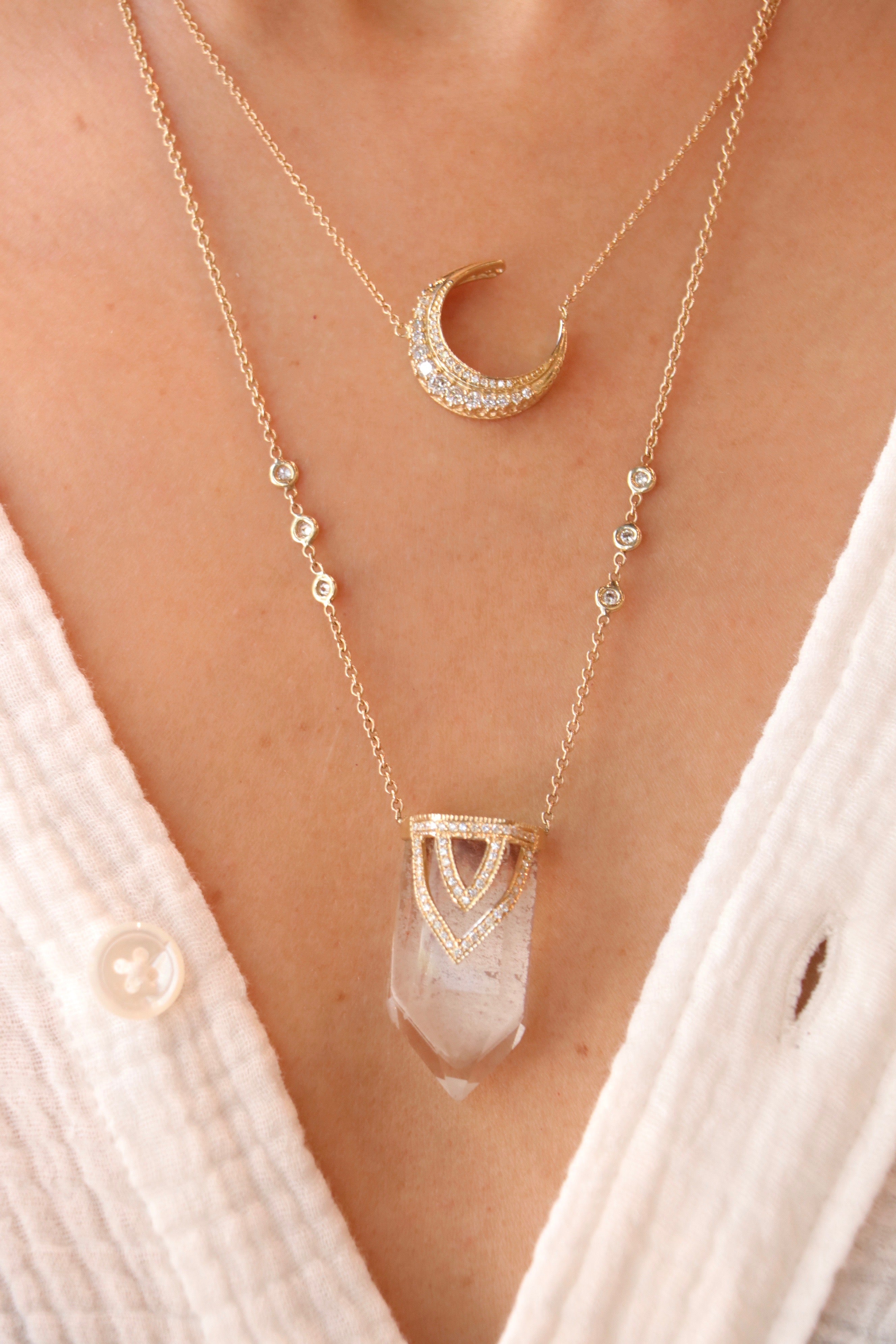 Jacquie Aiche Mini Graduated Diamond 