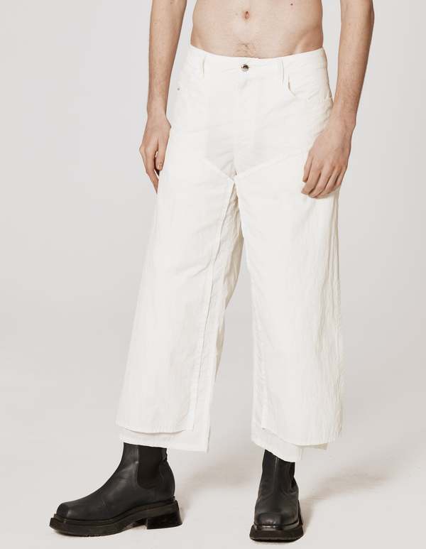 ECKHAUS LATTA Panel Pant - Off White | Garmentory