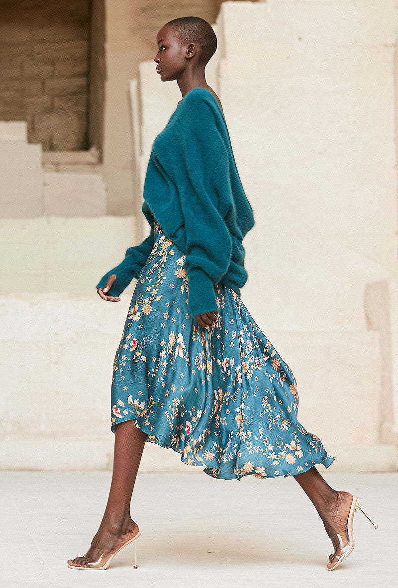 アパルトモンMES DEMOISELLES LONG SKIRT Jupe-Pelambre-Blanc-Mes-