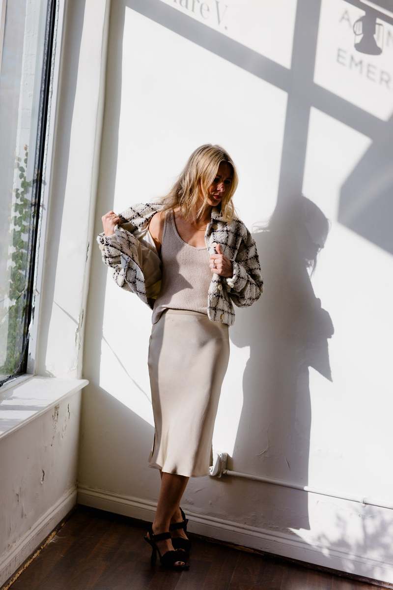 Anine Bing Erin Skirt - Beige | Garmentory