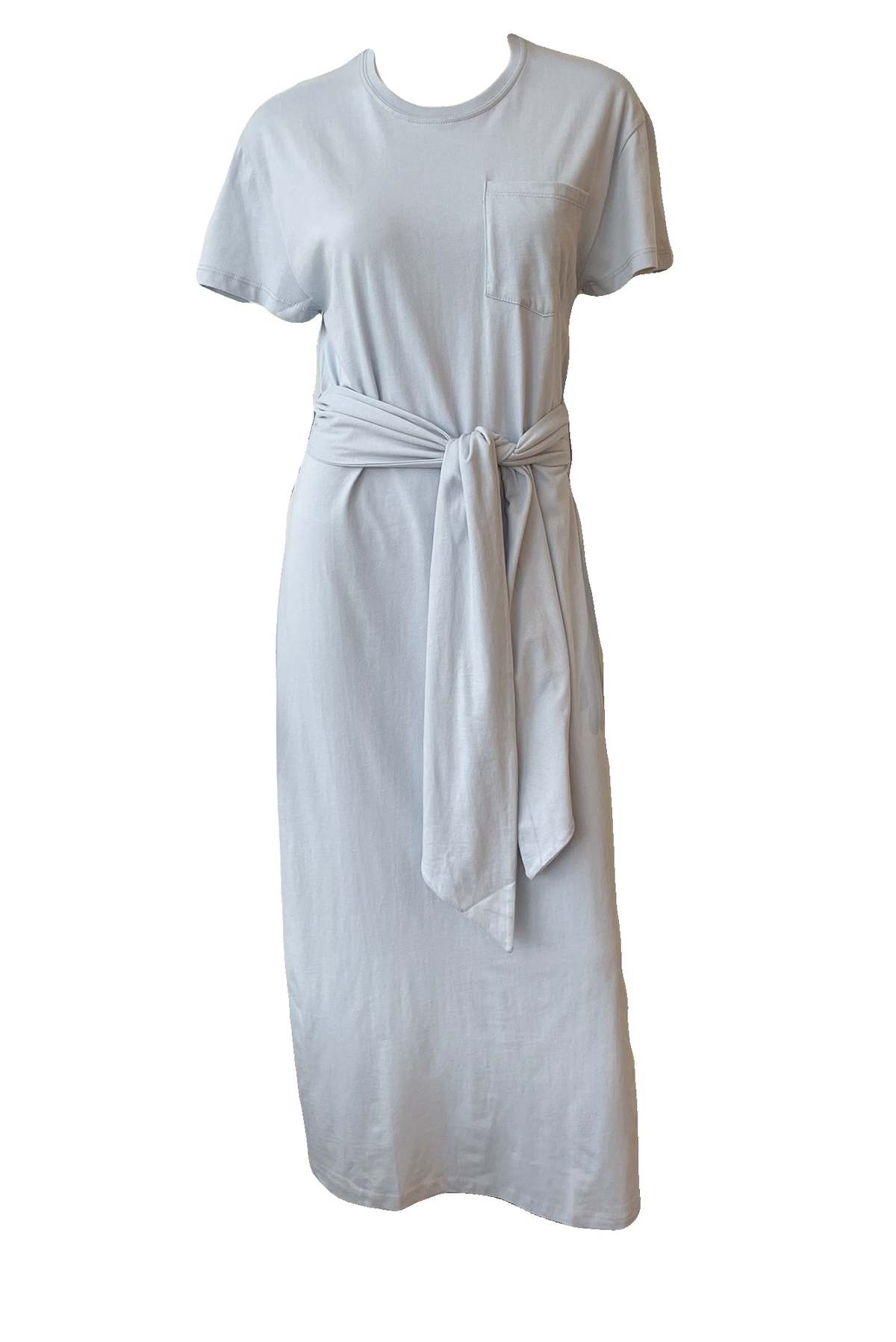 Jonathan Simkhai Sara Organic Cotton Jersey Dress - blue | Garmentory