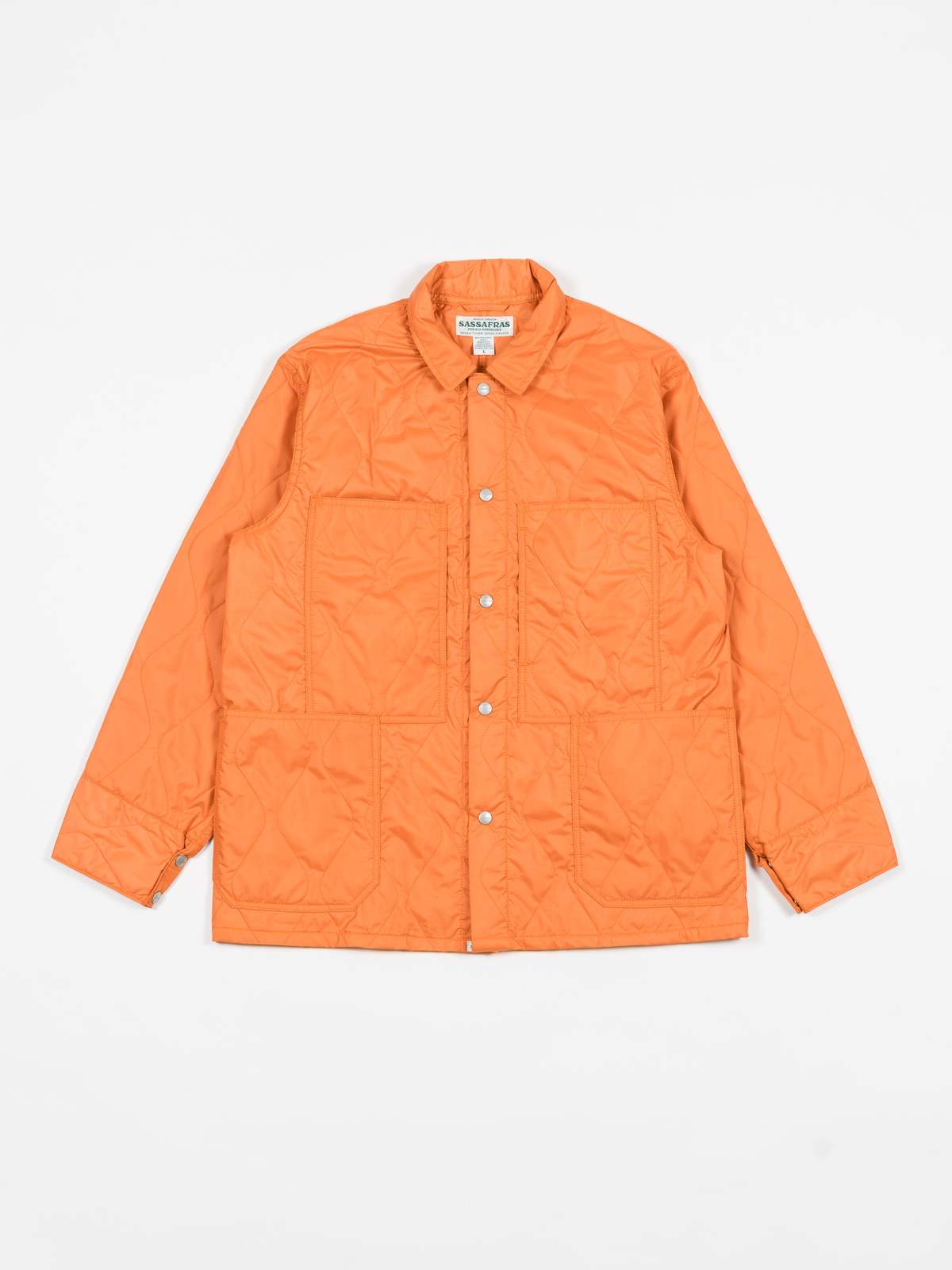 Sassafras Transplant Jacket - Orange Polyester Quilting | Garmentory