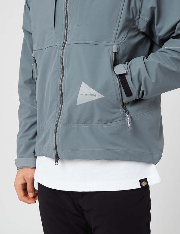 And Wander Schoeller 3Xdry Stretch Jacket - Light Blue | Garmentory
