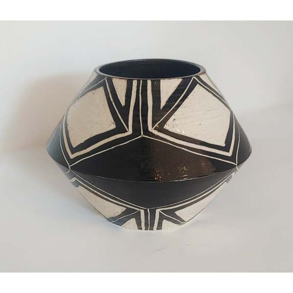 Little Bear Pots Small Graphic Planter - Black/White