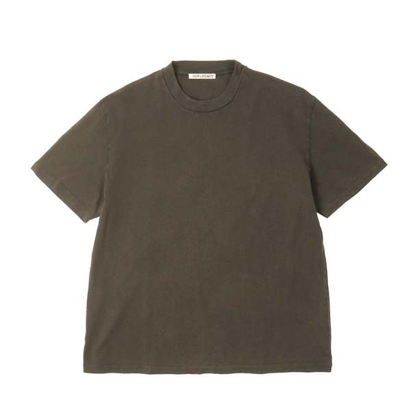 Our Legacy Box T-shirt - Sulphur Black Army Jersey | Garmentory