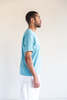 Auralee LUSTER PLAITING TEE - TURQUOISE BLUE - Thumbnail 4