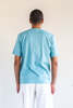 Auralee LUSTER PLAITING TEE - TURQUOISE BLUE - Thumbnail 5
