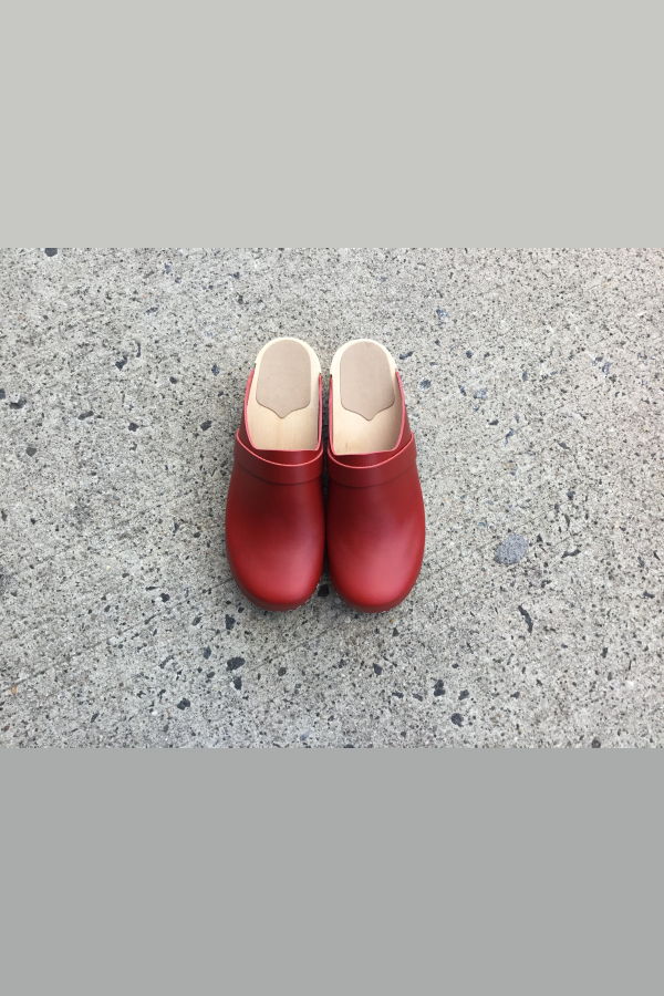 Haga Toffeln Swedish Clogs - Red 